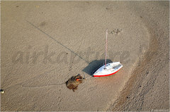 Bateau à la pointe d'Agon